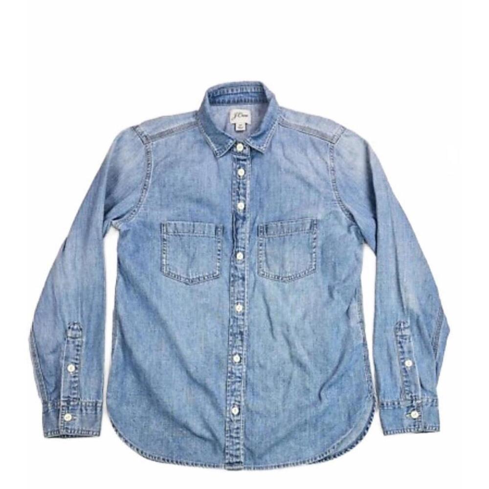 J.Crew Classic Denim Button-Up Shirt